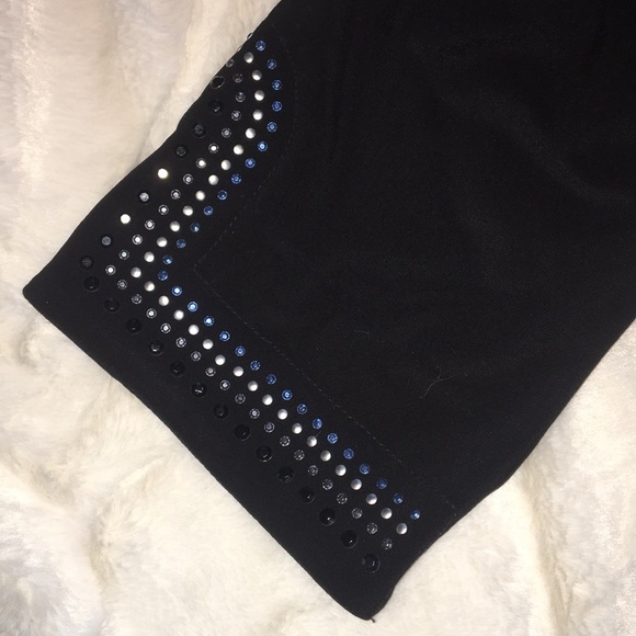 WHBM Embellished Stretchy Knit Art Deco Dress - Picture 6 of 10